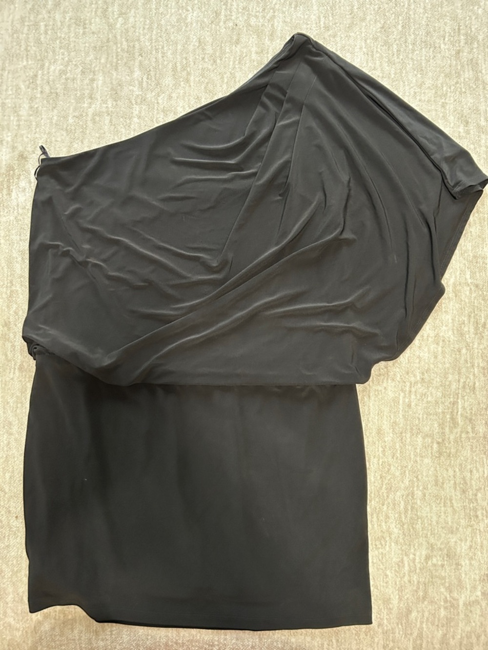 Jessica Simpson One-Shoulder Black Cocktail Dress